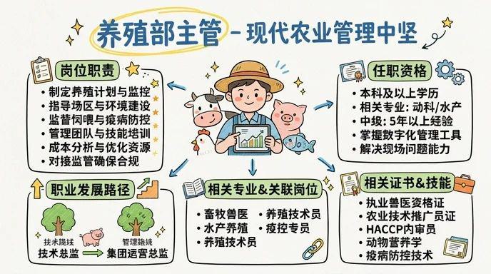 养殖部主管 - 现代农业新蓝海领域的管理中坚
