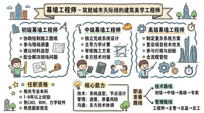 幕墙工程师 - 筑就城市天际线的建筑美学工程师