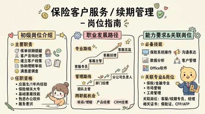 保险客户服务/续期管理 - 守护客户保障链，成就职业价值感