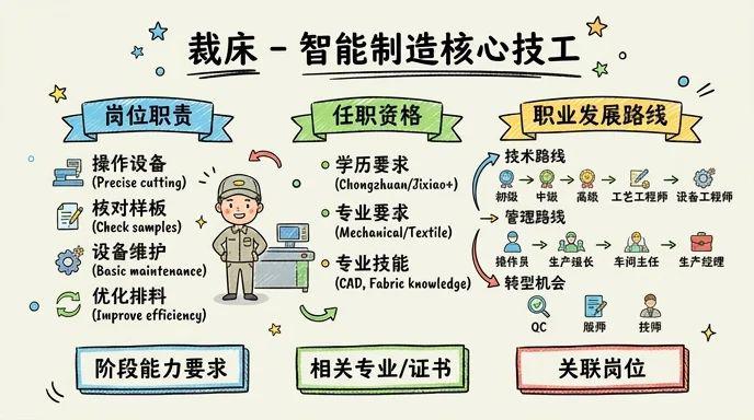 裁床 - 智能制造核心技工，服装纺织业基础工匠