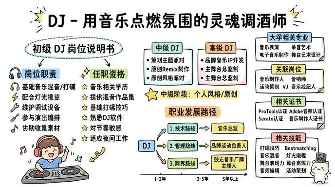 DJ - 用音乐点燃氛围的灵魂调酒师