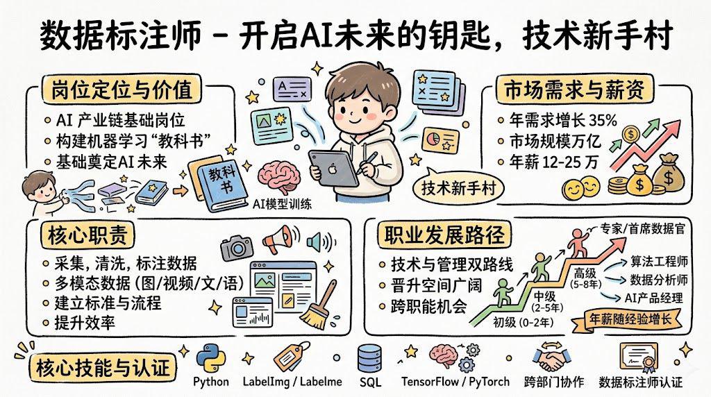 数据标注师 - 开启AI未来的钥匙，年薪20万起的技术新手村