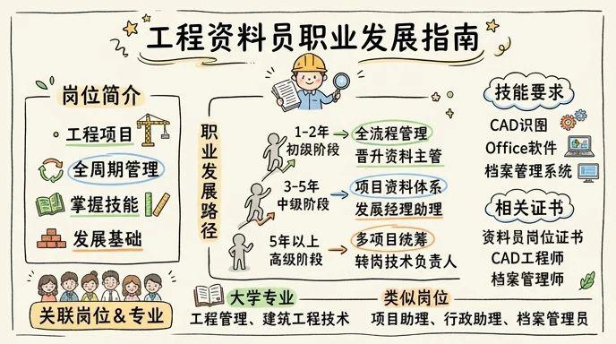 资料员 - 项目管理基石岗，职业发展快车道
