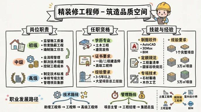 精装修工程师 - 筑造品质空间，雕琢生活美学