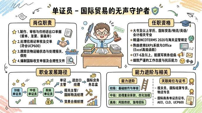 单证员 - 国际贸易的无声守护者