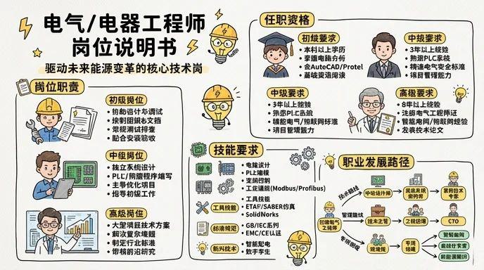 电气/电器工程师 - 驱动未来能源变革的核心技术岗