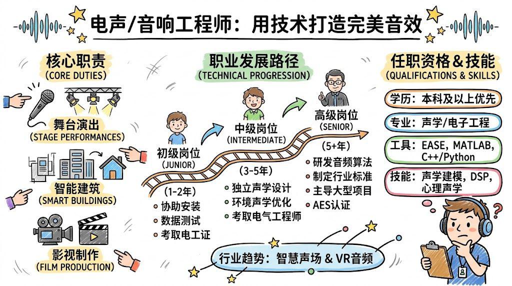 电声/音响工程师/技术员 - 声学专家：用技术打造完美音效体验