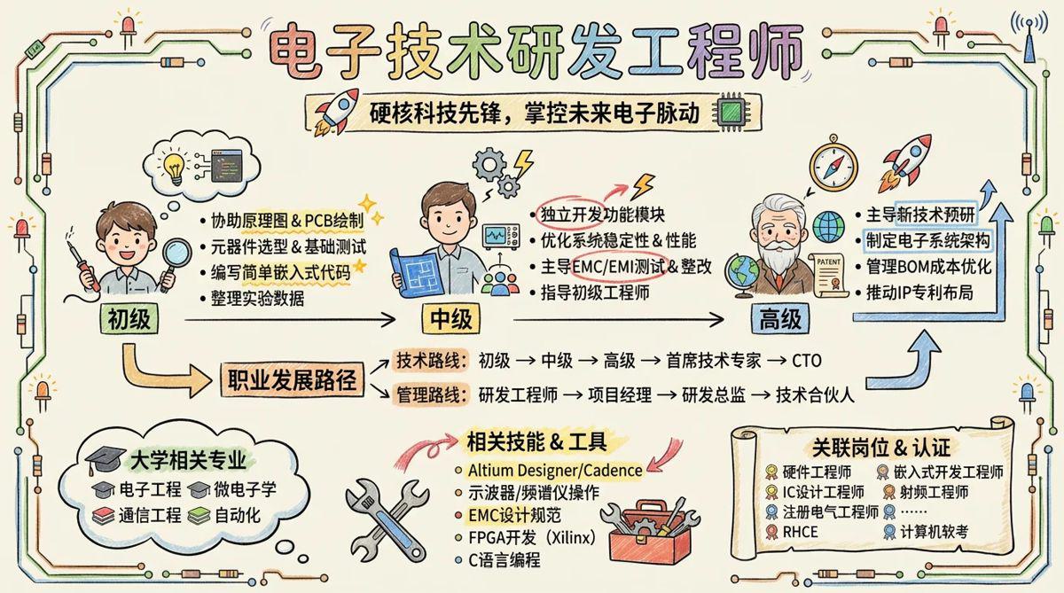 电子技术研发工程师 - 硬核科技先锋，掌控未来电子脉动