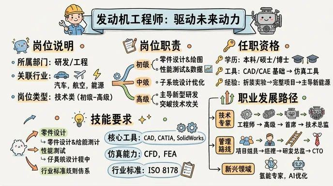 发动机工程师 - 驱动未来动力，掌控工业心脏设计