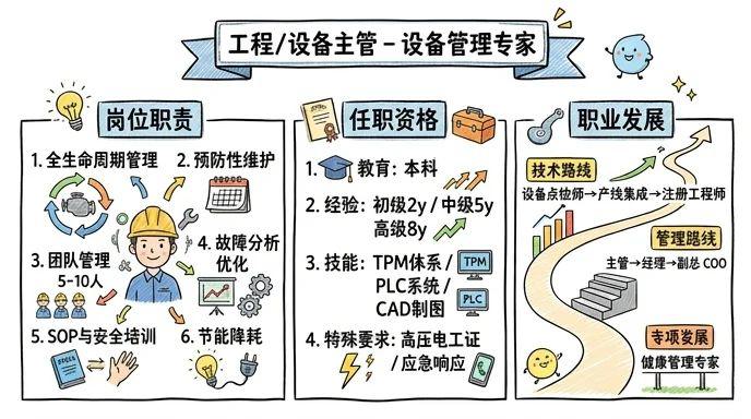 工程/设备主管 - 设备管理专家，保障生产动脉畅通
