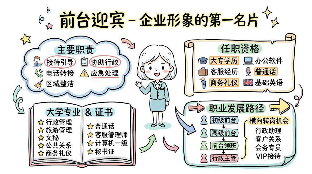 前台迎宾 - 企业形象的第一名片，沟通企业的桥梁