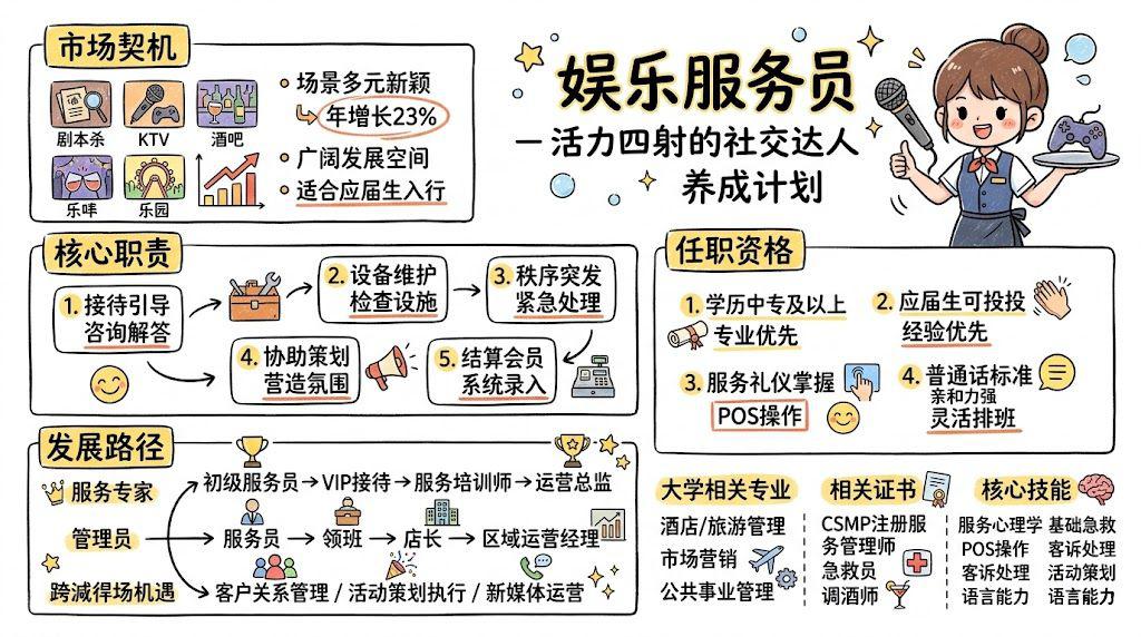 娱乐服务员 - 活力四射的社交达人养成计划