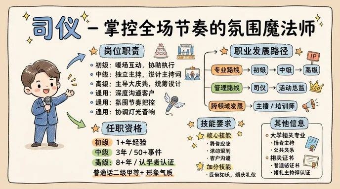 司仪 - 掌控全场节奏的氛围魔法师