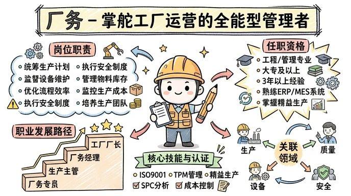 厂务 - 掌舵工厂运营的全能型管理者