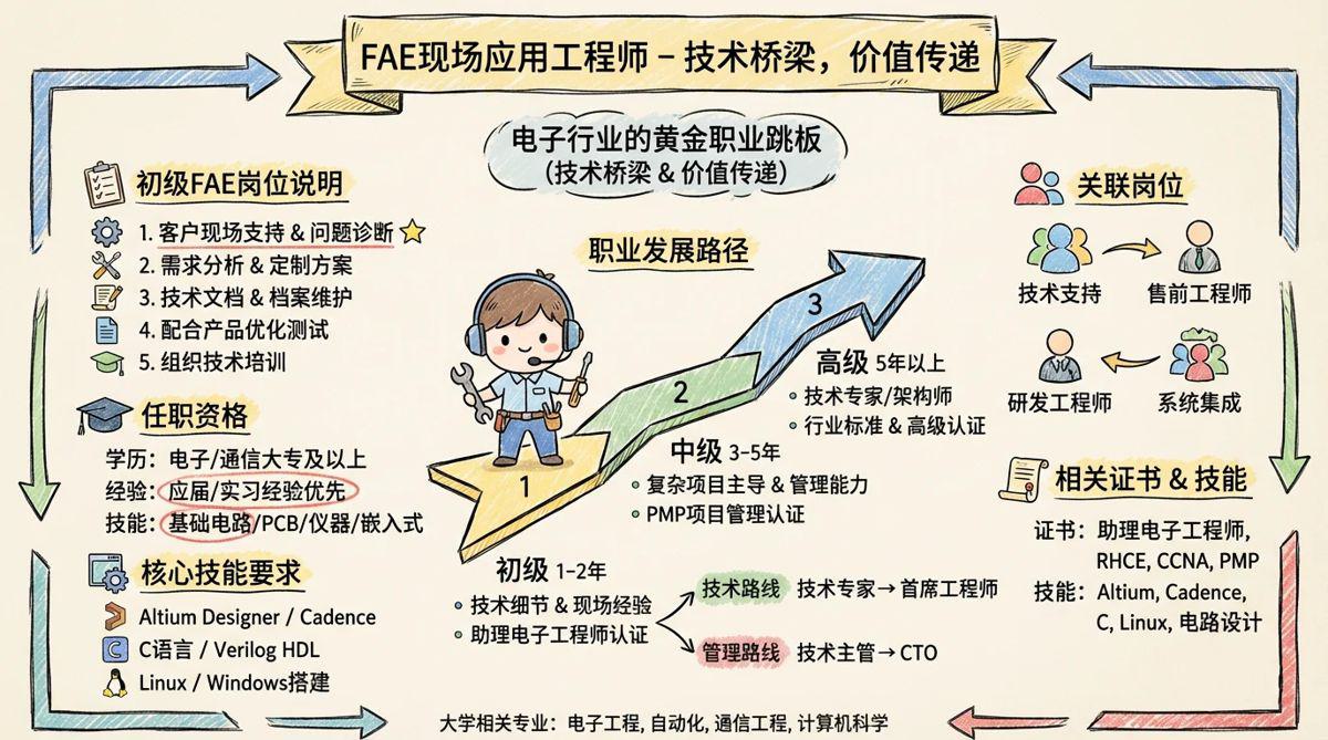 FAE 现场应用工程师 - 技术桥梁，价值传递——电子行业的黄金职业跳板