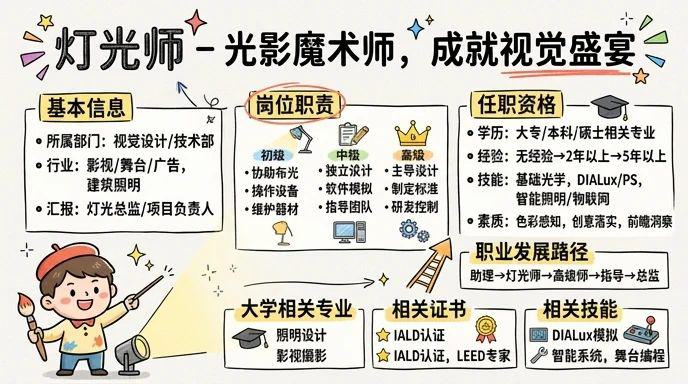 灯光师 - 光影魔术师，成就视觉盛宴