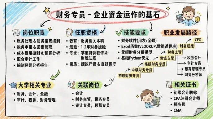 财务专员 - 企业资金运作的基石