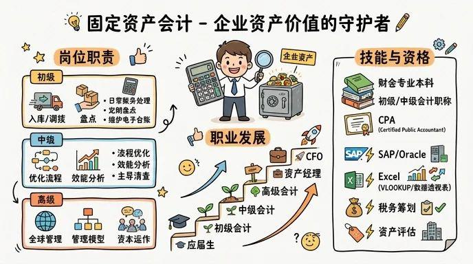 固定资产会计 - 企业资产价值的守护者，职业发展稳如磐石