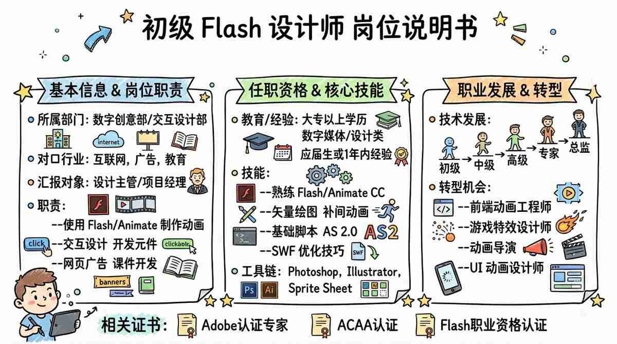 Flash设计师 - 动态创意魔法师，用交互设计点燃数字世界