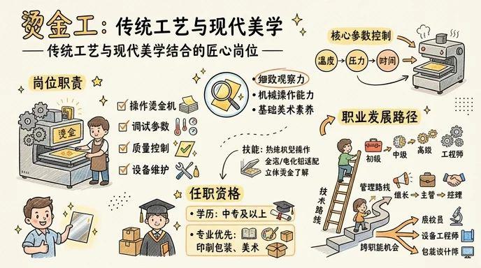 烫金工 - 传统工艺与现代美学结合的匠心岗位