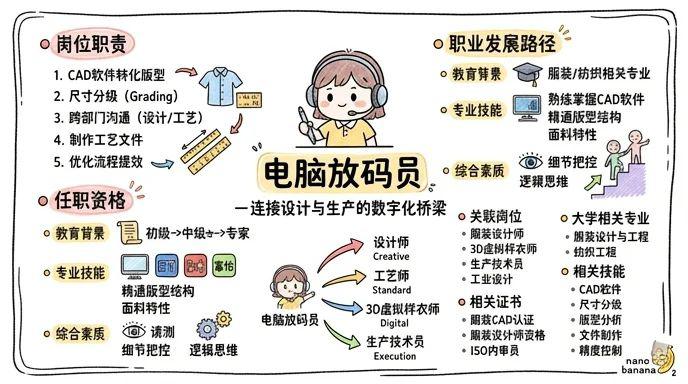 电脑放码员 - 连接设计与生产的数字化桥梁
