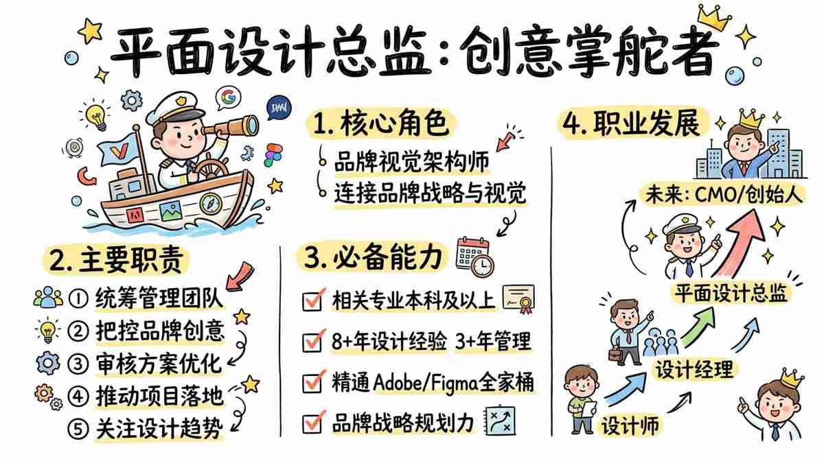 平面设计总监 - 创意掌舵者，视觉领航人
