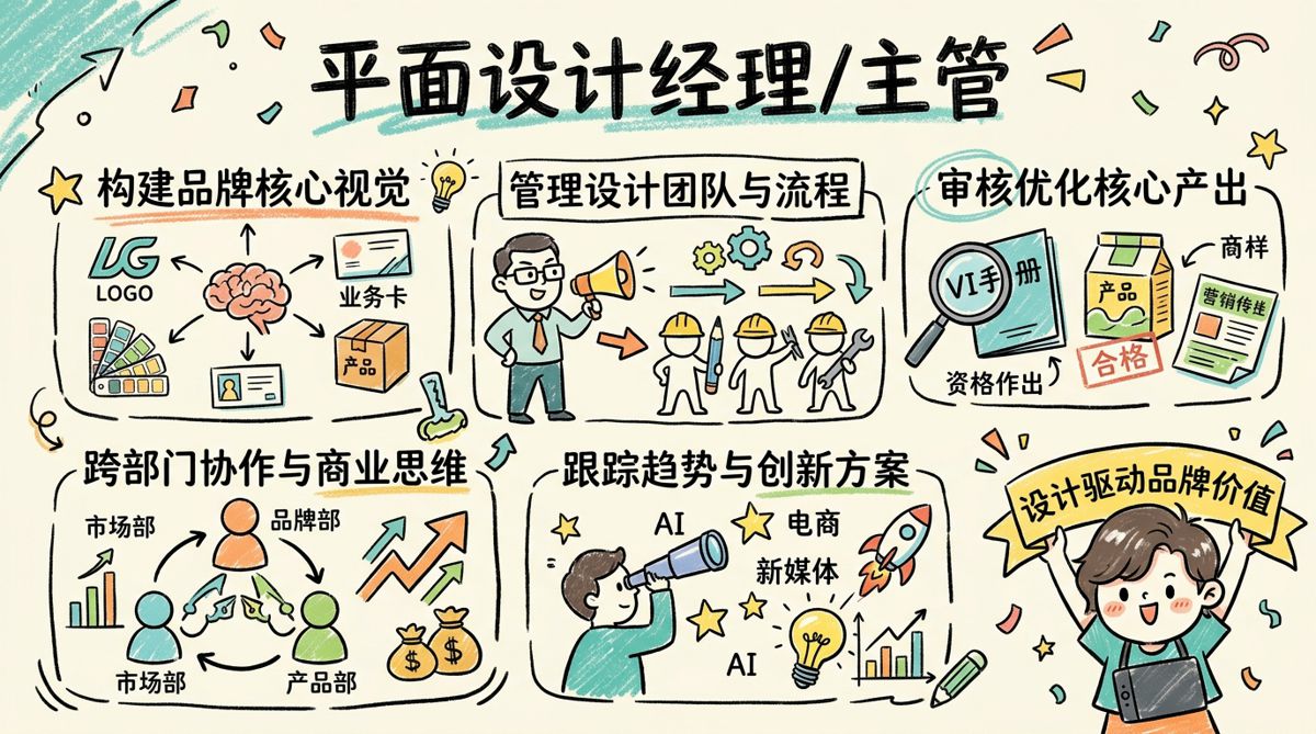 平面设计经理/主管 - 视觉战略官，用设计驱动品牌价值