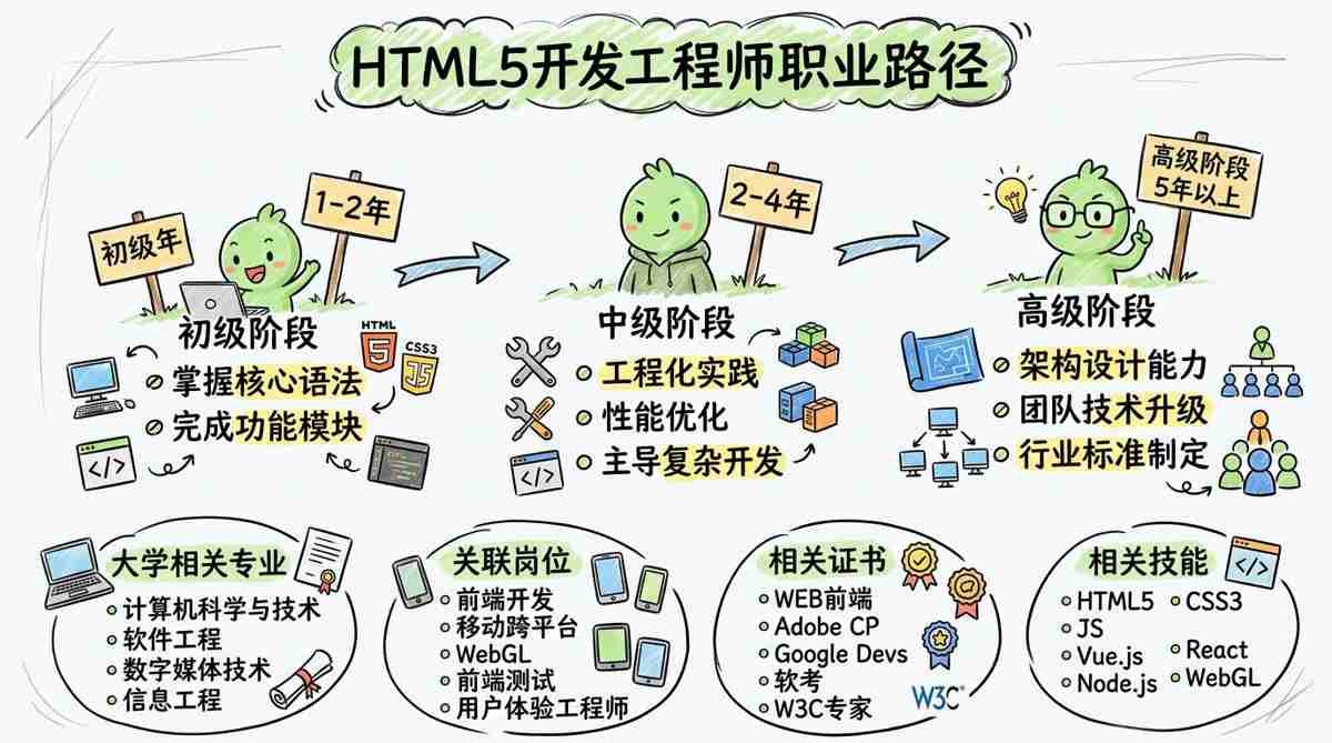 HTML5开发工程师 - 构建跨平台体验的数字桥梁工程师
