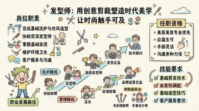 发型师 - 用创意剪裁塑造时代美学，让时尚触手可及