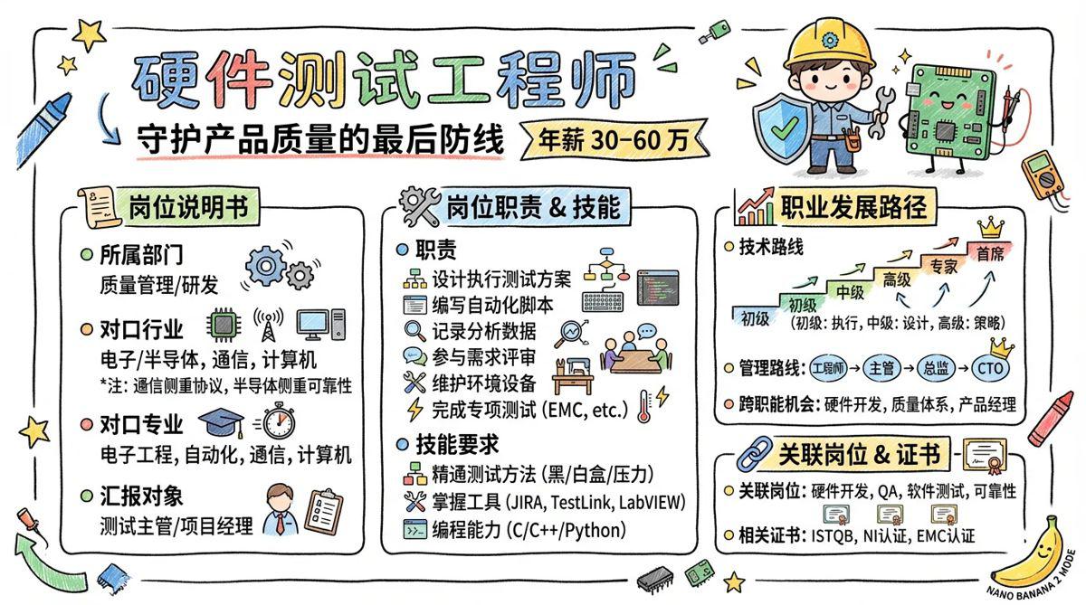 硬件测试工程师 - 守护产品质量的最后防线，年薪30-60万的技术护航者