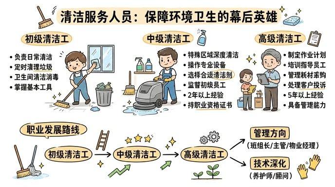 清洁服务人员 - 保障环境卫生的幕后英雄