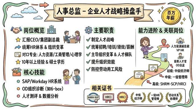 人事总监 - 企业人才战略操盘手，年薪百万级黄金岗位