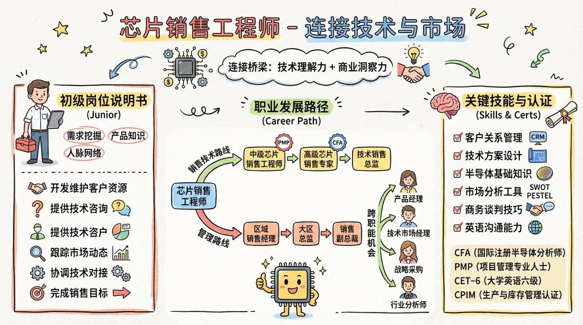 芯片销售工程师 - 连接技术与市场，驱动半导体行业增长