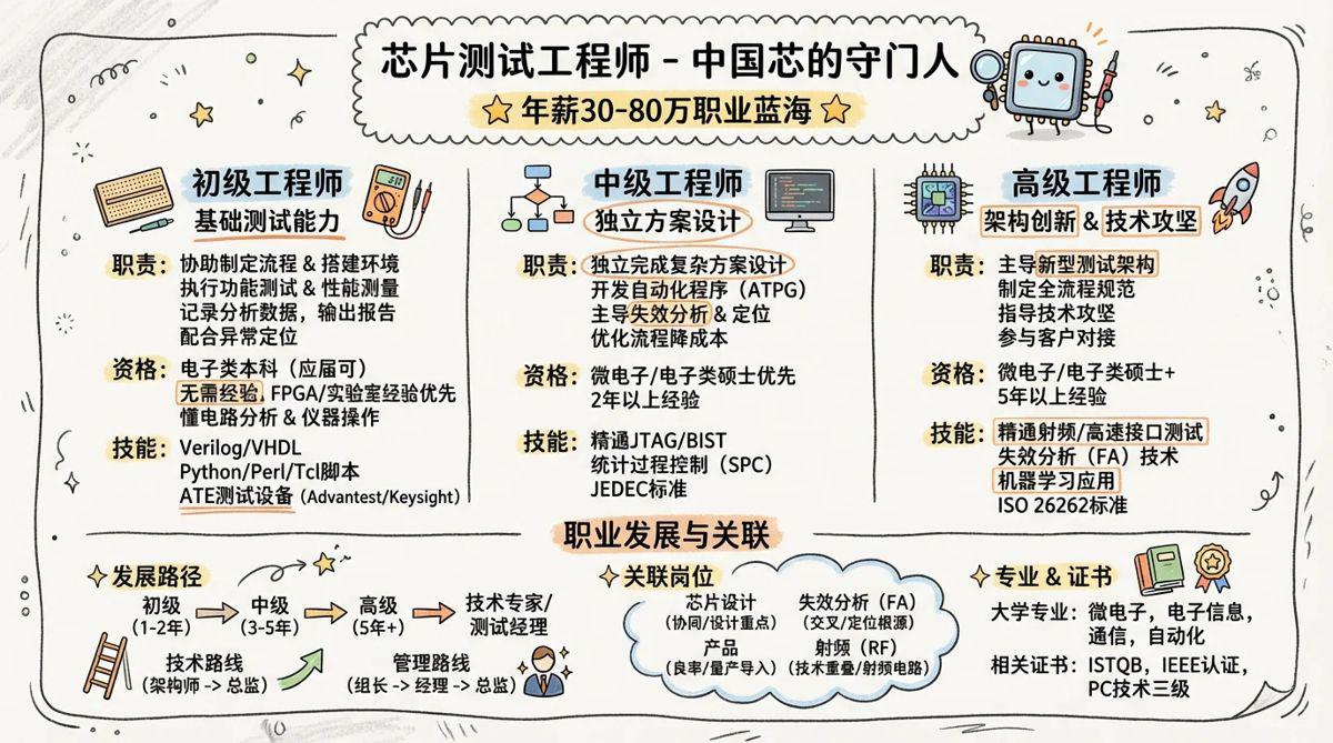 芯片测试工程师 - 中国芯的守门人，年薪30-80万的职业蓝海