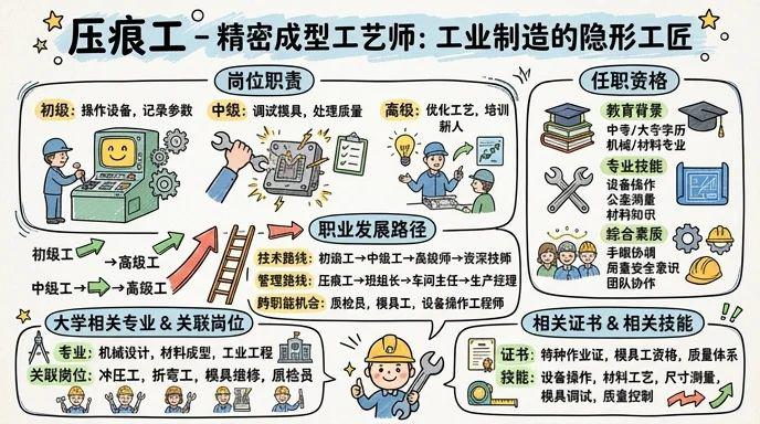 压痕工 - 精密成型工艺师：工业制造的隐形工匠