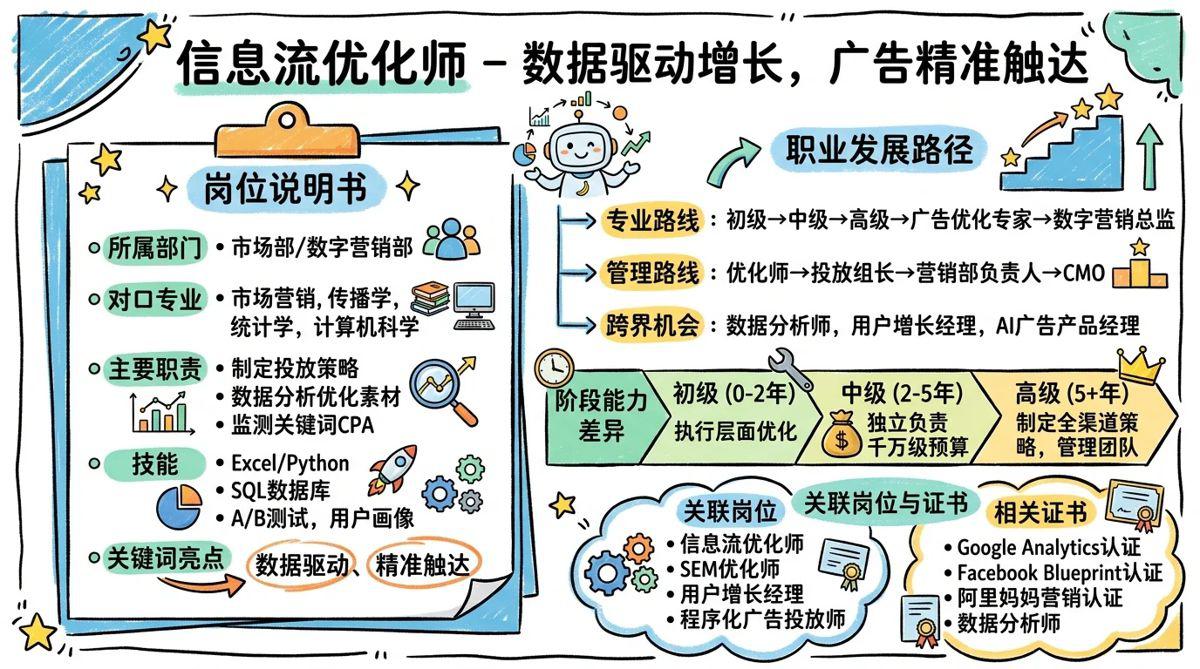 信息流优化师 - 数据驱动增长，广告精准触达