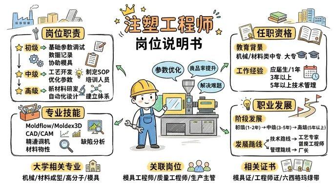 注塑工程师/技师 - 智能制造核心岗位，高薪稳岗技术岗