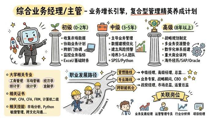 综合业务经理/主管 - 业务增长引擎，复合型管理精英养成计划