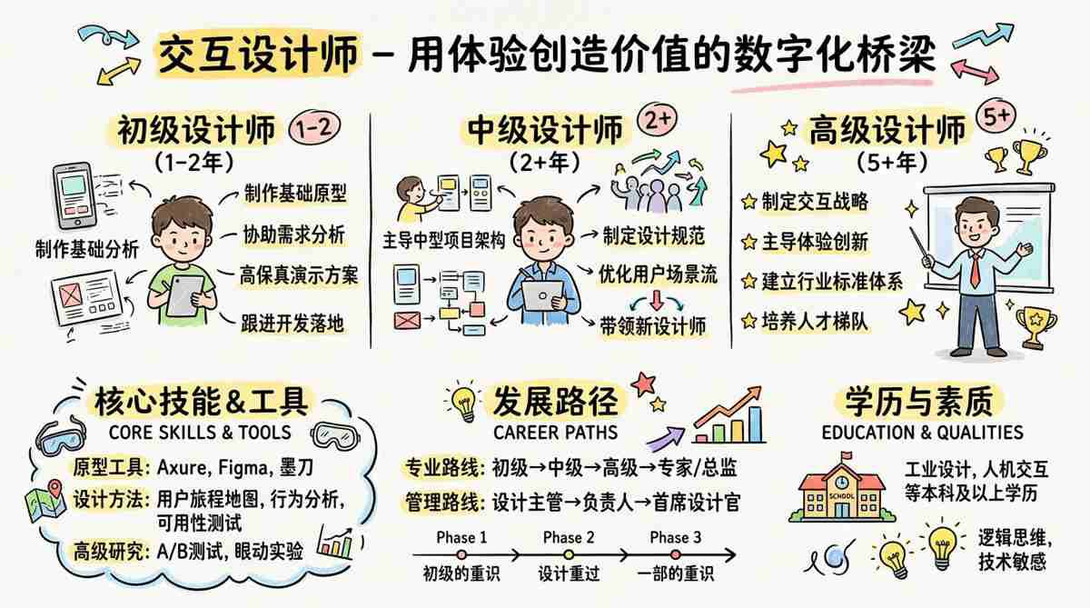 交互设计师 - 用体验创造价值的数字化桥梁