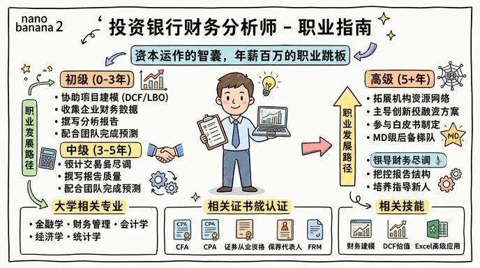 投资银行财务分析 - 资本运作的智囊，年薪百万的职业跳板