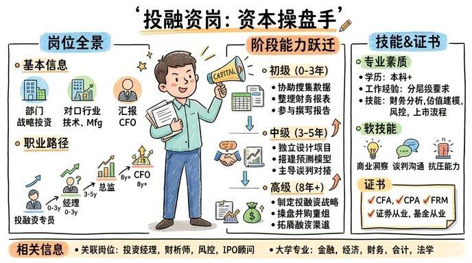 投融资 - 资本操盘手，年薪百万的成长快车道
