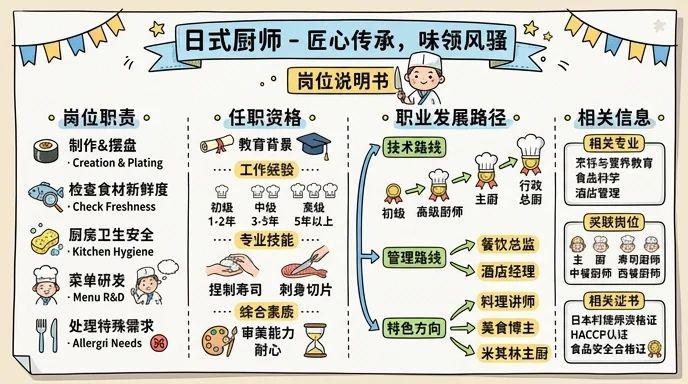 日式厨师 - 匠心传承，味领风骚