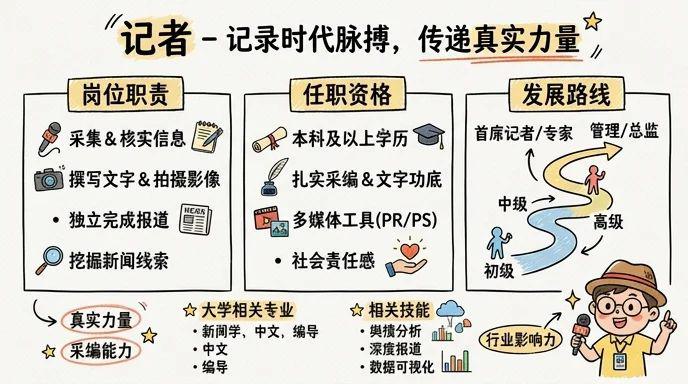 记者 - 记录时代脉搏，传递真实力量