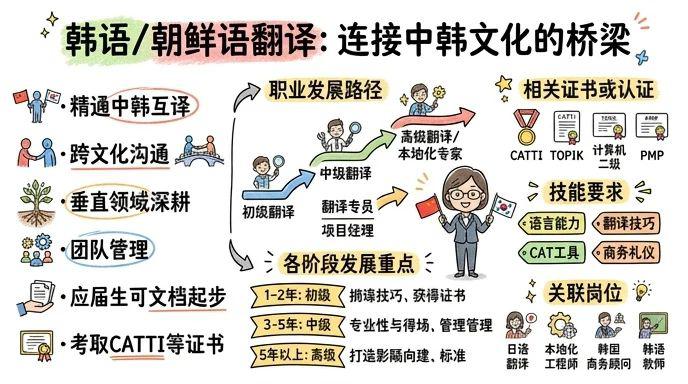 韩语/朝鲜语翻译 - 连接中韩文化的桥梁，语言服务百万年薪