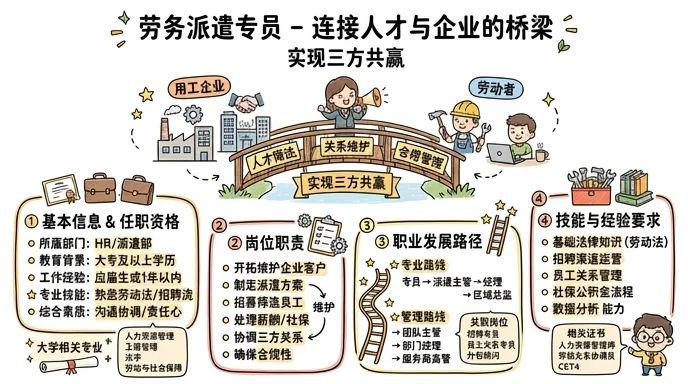 劳务派遣专员 - 连接人才与企业的桥梁，实现三方共赢