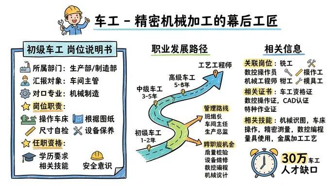 车工 - 精密机械加工的幕后工匠