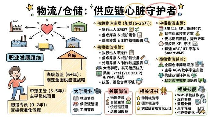 物流/仓储 - 供应链心脏的守护者，年薪15-35万的职业跳板