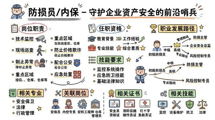 防损员/内保 - 守护企业资产安全的前沿哨兵