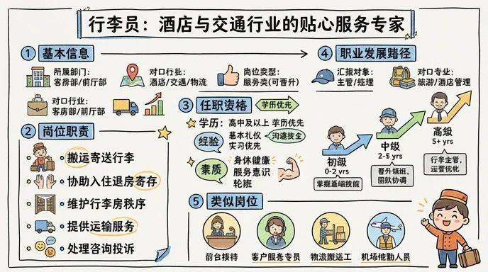 行李员 - 酒店与交通行业的贴心服务专家
