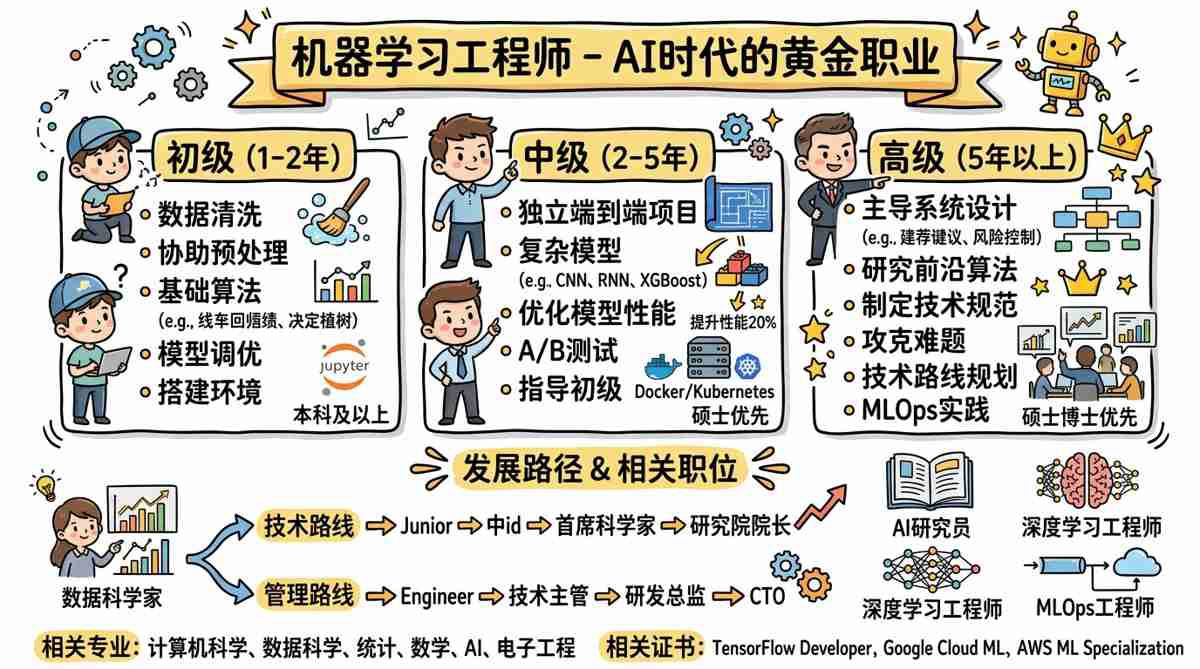 机器学习工程师 - 用算法驱动未来，AI时代的黄金职业